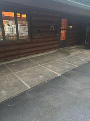 After: Our Foreman, Bryce, and his crew successfully lifted the concrete back into place.