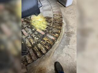 Interior Waterproofing Solves Leaking Hearth in Lynchburg, OH