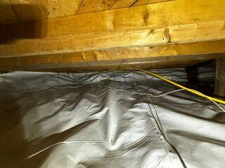 Repairing a humid crawl space in Waterville, QC