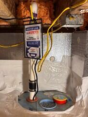 The SmartSump crawl space sump pump system keeps the crawl space clean and dry by sending all water out through a discharge line.