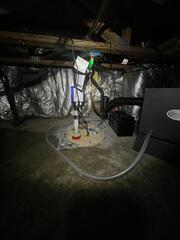 We installed our TripleSafe Sump Pump System to replace the failing unit and provide three layers of guaranteed water defense. Its primary and secondary pumps handle any water volume, from light seepage to major storm flooding, while the battery-backup pump ensures the system operates even if the power fails.