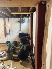 WaterGuard is carefully positioned to channel water directly into the sump.