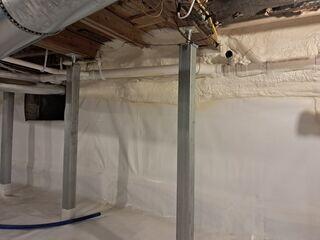 Crawl Space Repair in Lincoln, New Hampshire, by Matt Clark's Northern Base...