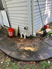 We installed our IceGuard Discharge Line System to protect the entire waterproofing solution's functionality throughout the winter. If the main discharge line freezes or becomes blocked, IceGuard automatically allows the sump pump to continue safely ejecting water, preventing a system backup and the resulting flood risk inside the basement.