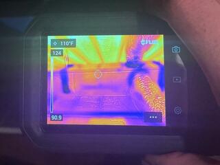 Thermal imaging reveals duct leaks and the radiant heat from the roof warming the ducts. This extra heat forces the AC to work harder, wasting energy, increasing bills, and reducing home comfort.
