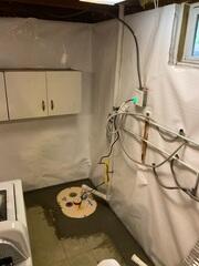 Next, our high-powered TripleSafe Sump Pump was installed, this system delivers reliable, high-capacity water removal to keep the basement dry, even during heavy rain or rising groundwater.