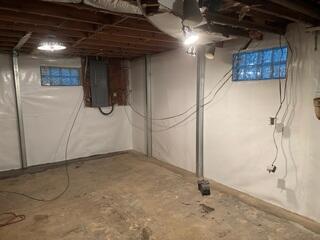 Finished install of the waterproofing and foundation challenges