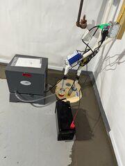 TripleSafe Sump Pump, SaniDry dehumidifier,  buried FlowGuard Sysatem and CleanSpace wall system