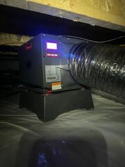 Our SaniDry Sedona Dehumidifier will eliminate damp and musty odors by drying and filtering the air all while keeping the home at a healthy relative humidity.