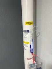 During: Jackson, our Radon Sales & Service Technician, recommended installing a Radon Mitigation System outside the home.