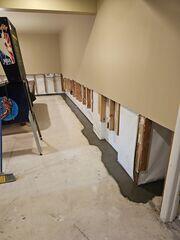 Fresh concrete over the WaterGuard system for a clean, finished look while keeping the waterproofing fully hidden and functional.