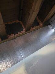 SilverGlo Insulation Panels were installed to improve thermal performance while providing a moisture-resistant barrier for the crawl space walls.
