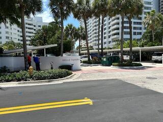 Belle Towers entrance.