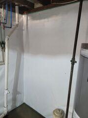 CleanSpace was installed on the walls to prevent any moisture and odors from passing through.
