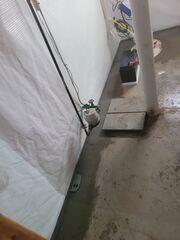 WaterGuard was installed along the perimeter of the basement to direct any seeping water to the sump pump for removal.