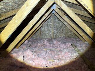 Starting with mold and fiberglass batt...