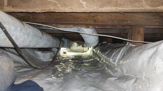 We also installed a dehumidifier to make sure the air in this space stays conditioned 24/7.