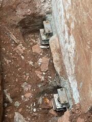 Push Piers were installed on the side of the property, permanently solving the homeowner's foundation problem.