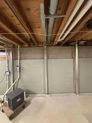 SaniDry Sedona was installed to dry the air and filter out mold spores and dust mite droppings, removing up to 95 pints of water per day.