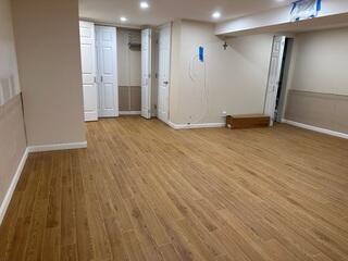 In order to prevent future flooring damage and maintain a comfortable, attractive basement environment, we installed ThermalDry Elite Plank Flooring.