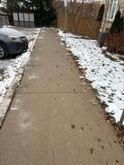 Property managers know trip hazards are a nightmare, especially in winter (see the snow!). We eliminated liability and ensured resident safety at this Milton complex by quickly lifting and stabilizing every uneven walkway slab.