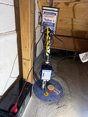 The SuperSump Premier Sump Pump was selected for its powerful, reliable performance in removing collected water from the home.