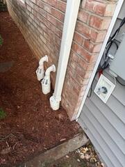 Our IceGuard Discharge Line was installed to ensure continuous water discharge during freezing temperatures, preventing clogs and eliminating the risk of wintertime water backup into the basement.