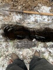 During: Our Foreman, Ryan, and his crew recommended installing GeoLock Wall Anchors along the foundation.