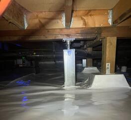 Our SmartJack system stabilizes and lifts the floor back up to prevent bouncy and sagging floors.