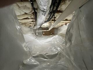 Crawl Space Encapsulation Project in Narragansett, RI