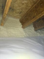 Because of this full encapsulation, this crawl space is now protected against water intrusion, rodents and pests and musty smells.