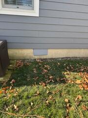 A vent cover was installed to keep the environment in the crawl space healthy.