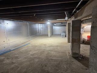 SilverGlo was applied to the walls to insulate.