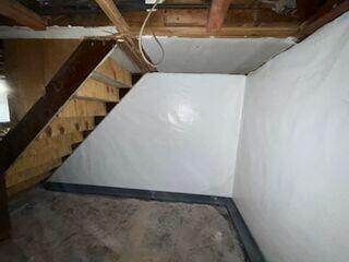 CleanSpace is a durable, moisture-resistant wall liner that seals foundation walls and blocks water vapor, odors, and humidity. It creates a brighter, cleaner basement while protecting against mold and long-term moisture damage.