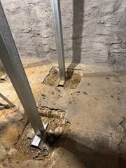 During: Our Foreman, Arturo, and his crew installed four SmartJacks in the basement.