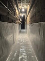 During: Our Design Specialist, Derek, recommended encapsulating the space with CleanSpace.