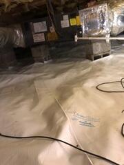 Clean Space, Silverglo and Drainage matting was installed.