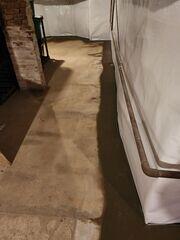 WaterGuard is installed along the perimeter of the basement to capture water at the wall-floor joint before it enters the living space. This interior drainage system keeps water moving safely toward the sump pump without clogging.