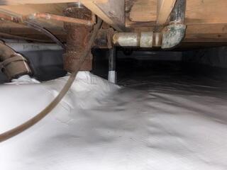 During: Our Foreman, Jesus, and his crew traveled to the home to begin the encapsulation.