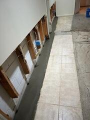 We installed WaterGuard to capture groundwater at the foundation footing and redirect it safely away, preventing water seepage from entering the basement.