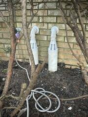 Lastly, the crew installed IceGuard to prevent frozen or blocked discharge lines in cold weather, ensuring water can always exit the system without backing up into the basement.