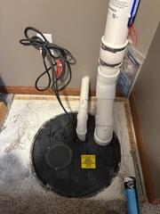 During: Jackson returned to the home a few weeks later to secure the Radon Mitigation System.
