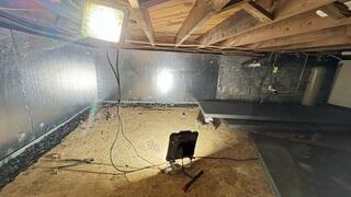 SilverGlo is rigid foam insulation with a reflective surface that helps improve energy efficiency and comfort above the crawl space. It resists moisture, won't support mold growth, and helps keep floors warmer year-round.