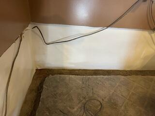 CleanSpace was installed on the walls to seal out any moisture or odors.