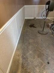 Everlast Wall Panels were placed on the walls to give the basement a nice finish while protecting the basement from moisture.