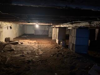 Before: Our Design Specialist, Ryan, recommended encapsulating the entire crawl space.