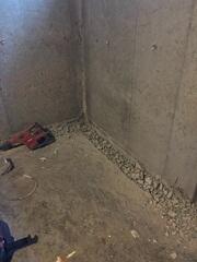 Stage one of installing Waterguard System