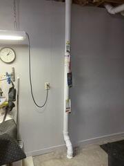 During: Our Foreman, Gustavo, traveled to the home to begin the installation.