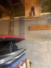 Before: Our Design Specialist, Dylan, recommended stabilizing the damaged walls with GeoLock Wall Anchors.