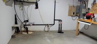 Radon Mitigation system installation - Smith Falls